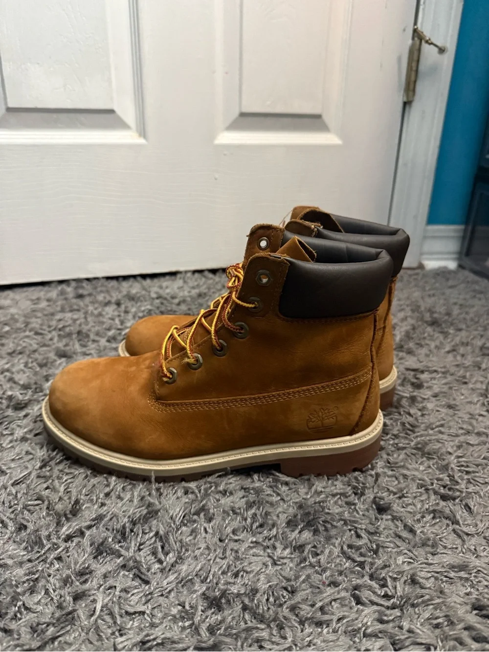 Timberland Kids Tan Lace-Up Boots